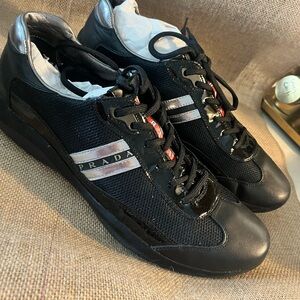 Prada Men's Black Sneakers ( New Calf Lux )